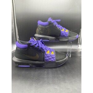 Nike Lebron Witness 8 VIII Mens Size 10 Black Purple Basketball Shoes FB2239-001